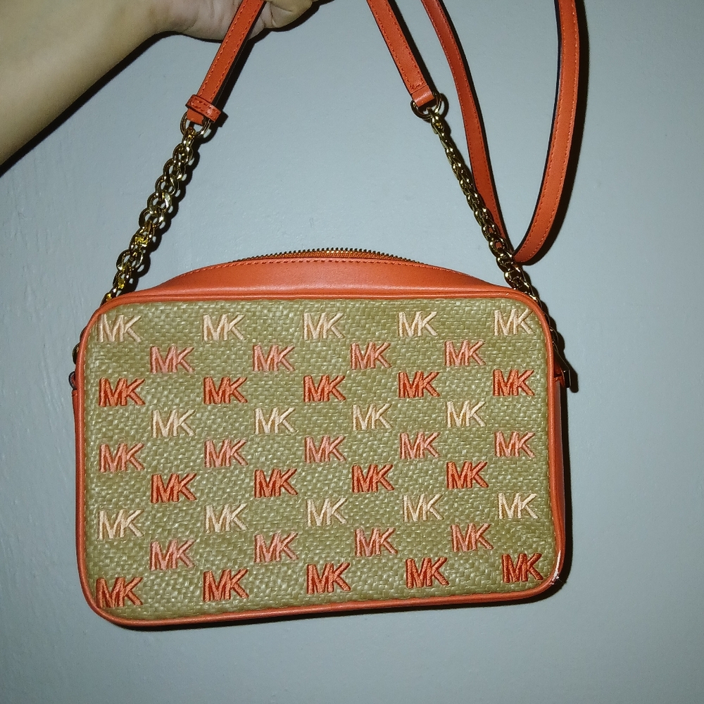 ☆Michael Kors Jet Set East West Crossbody Dhalia Large Size☆